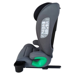 Scaun auto ISOFIX transformabil in inaltator NOVOKIDS Splendor HF03 R129 i-Size 100-150 cm Gri