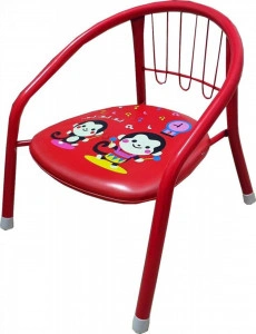 Scaun-metalic-pentru-copii-Novokids-Little-chair-Sezut-moale-cu-sunete-Pentru-interior-si-exterior-Dimensiuni-36x36x34-cm-Vopsea-lucioasa-Rosu_2