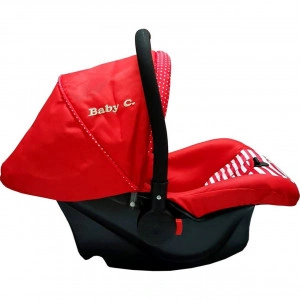 Scoica auto pentru copii si bebe Baby Care™ , captuseala comfortabila, sistem de prindere, Omologare R-129 i-Size, maximum 13 kilograme, Rosu