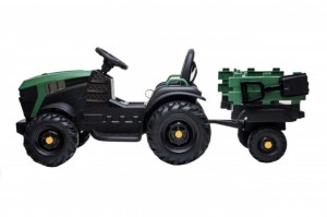 Tractor-Electric-XXL-cu-acumulator-pentru-copii-NOVOKIDS-Super-Tytan-Farmer-Cu-remorca-Melodii-si-USB-3-8-ani-Baterie12V-2-Viteze-lungime-153-cm-Lumini-Verde