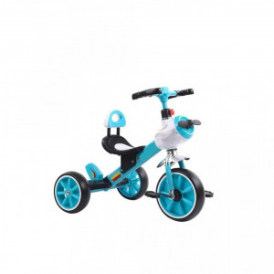 Tricicleta-cu-pedale-NOVOKIDS-Plane-Trike-Cu-melodii-si-lumini-Max-30-kg-Roti-din-spuma-cauciucata-Cadru-metalic-Model-avion-Turquoise