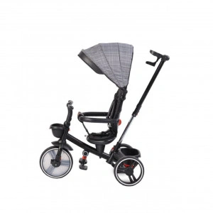 Tricicleta-pliabila-cu-copertina-NOVOKIDS-Classico-Trike-Pedale-si-maner-pentru-parinti-Scaun-reversibil-cu-rotire-360-grade-Functie-Free-Wheel-Cadru-metalic-Gri_2