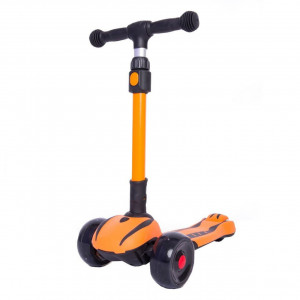 Trotineta-copii-cu-roti-luminoase-din-silicon-NOVOKIDS-Bumble-cu-melodii-si-lumini-3-roti-pliabila-maner-reglabil-pe-inaltime-maxim-50-kg-stabilitate-mare-design-modern-Portocaliu_2