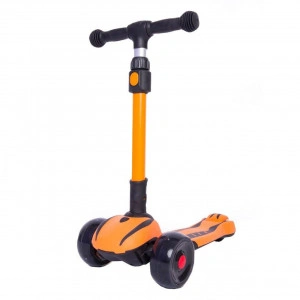 Trotineta-copii-cu-roti-luminoase-din-silicon-NOVOKIDS-Bumble-cu-melodii-si-lumini-3-roti-pliabila-maner-reglabil-pe-inaltime-maxim-50-kg-stabilitate-mare-design-modern-Portocaliu_2
