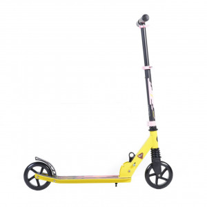 Trotineta-pliabila-NOVOKIDS-Rocket-Challenger-Maxim-100-kg-Inaltime-reglabila-78-86-cm-Suspensie-fata-Diametru-roata-145-mm-Galben-cu-Roz_1