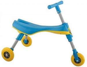 Trotineta-pliabila-pentru-copii-NOVOKIDS-Scuttle-Bug-Cadru-metalic-1-4-ani-maxim-20-kg-3-roti-din-silicon-Stabilitate-mare-Albastru