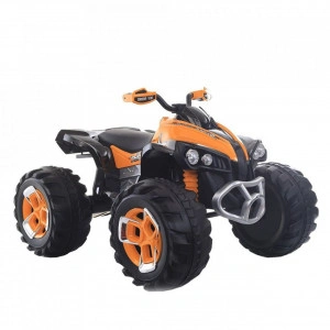 ATV-Electric-cu-acumulator-pentru-copii-NOVOKIDS-Mountain-Rider-Cu-telecomanda-Faruri-luminoase-fata-spate-3-8-ani-max-30-kg-12V-Mp3USB-2-Viteze-Lungime-103-cm-2-motoare-Portocaliu-cu-Negru_2