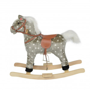 Balansoar-din-plus-cu-melodii-NOVOKIDS-StarHorse-Dulcineea-XXL-Multifunctional-Platforma-din-lemn-masiv-Miscare-a-cozii-si-gurii-calutului-Dimensiuni-75x35x65-cm-Max-50-kg-Model-Calut-Gri