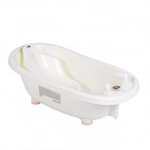 Cadita-ergonomica-pentru-bebelusi-si-copii-NOVOKIDS-Baby-Bubbles-Cu-dispensor-sapun-si-sampon-incluse-Dimensiuni-95x48x88-cm-Alb-cu-Roz_2