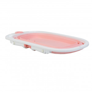 Cadita-pliabila-cu-stender-pentru-bebelusi-si-copii-NOVOKIDS-Folding-Bath-Tub-baita-bebe-ergonomica-81x45x22-cm-supapa-scurgere-Roz_1