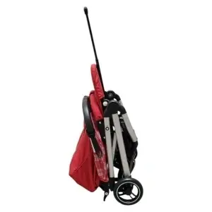 carucior Baby Care 311 albastru pliat ultra compact cu cadru aluminiu si roti spuma