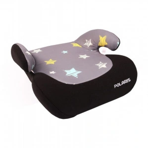 Inaltator-auto-cu-manere-NOVOKIDS-Polar-15-36-kilograme-sistem-de-prindere-in-centura-de-siguranta-husa-detasabila-si-lavabila-Gri-cu-stelute