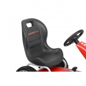 Kart-pentru-copii-cu-pedale-NOVOKIDS-Premium-Racer-Abarth-Roti-cauciuc-Carena-Structura-metalica-Frana-de-mana-Funtie-FreeWheel-Scaun-Ajustabil-Rosu