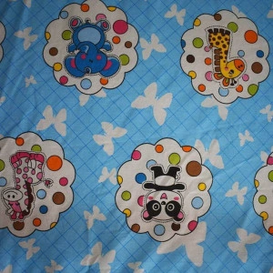 Lenjerie-Patut-Bebe-NOVOKIDS-din-BUMBAC-100%-3-Piese-Dimensiune-Universala-PILOTA-INCLUSA-Animalute-Albastru