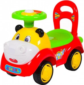 Masinuta-cu-functie-de-trotineta-fara-pedale-NOVOKIDS-Super-Hipo-Car-Cu-melodii-si-sunete-maxim-25-kg-Pentru-interior-si-exterior-Model-Hipopotam-Rosu_2