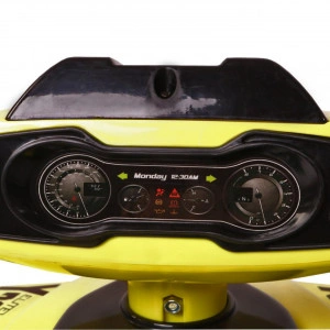 Masinuta-cu-Functie-de-Trotineta-Fara-Pedale-Pentru-Copii-NOVOKIDS-ATV-No-Fear-Rider-Maxim-25-Kg-Cu-Melodii-Sezut-comfortabil-Galben-cu-Negru