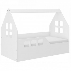 Pat-tip-casuta-pentru-copii-NOVOKIDS-Magic-Little-House-140x70-CM-Set-cu-Saltea-din-Spuma-MATSEN-10-CM-Inclusa-Pal-18-mm-Margini-anti-lovire-Protectie-Laterala-cu-montare-universala-Alb_1
