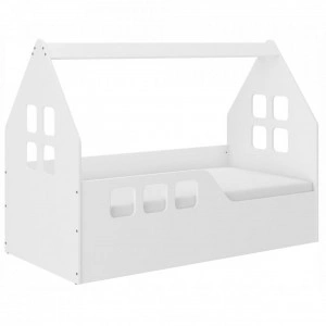 Pat-tip-casuta-pentru-copii-NOVOKIDS-Magic-Little-House-140x70-CM-Set-cu-Saltea-din-Spuma-MATSEN-10-CM-Inclusa-Pal-18-mm-Margini-anti-lovire-Protectie-Laterala-cu-montare-universala-Alb_1