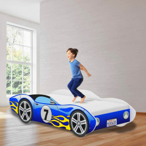 Pat-tip-masinuta-pentru-copii-NOVOKIDS-CORVETTE-160x80-CM-Set-cu-Saltea-din-Spuma-MATSEN-10-CM-Inclusa-Somiera-Sistem-FLEX-Cu-Protectii-Laterale-Albastru_2