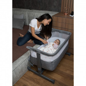 Patut-copii-transformabil-in-balansoar-bebe-NOVOKIDS-Babies-Design-modern-Co-Sleeper-Dimensiuni-90X55X80-cm-5-trepte-de-inaltime-Saltea-inclusa-Cadru-aluminiu-Crem_5