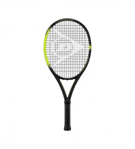 Racheta de tenis pentru copii Dunlop™ SX 300 Junior 25 PRO, Din aluminiu, Lungime 63.5 cm, 9-12 ani, Negru cu Verde
