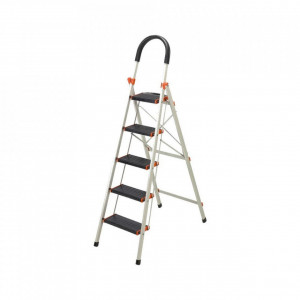Scara-dubla-din-aluminiu-emailat-Harbinger-Gold-Life-Plianta-Max-155-kg-4-plus-1-trepte