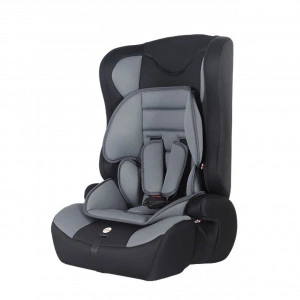 Scaun Auto 2 in 1 pentru copii NOVOKIDS™ Safety 3000, Transformabil in inaltator auto, 9-36 kg, Spatar detasabil, Omologare R-129 i-Size, Centura de siguranta cu prindere in 5 puncte, Husa detasabila, Gri