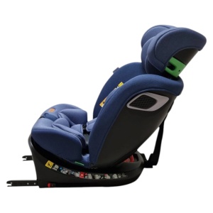 Scaun Auto cu Isofix Baby Care™ BS10P, Cu rotire 360 grade, Omologare R-129 i-Size, 0-36 kg, Tetiera reglabila, Transformabil in scoica auto, Sistem de prindere in centura de siguranta, Husa detasabila, Albastru - Img 3