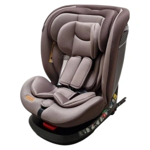 Scaun Auto cu Isofix Baby Care™ BS10P, Cu rotire 360 grade, Omologare R-129 i-Size, 0-36 kg, Tetiera reglabila, Transformabil in scoica auto, Sistem de prindere in centura de siguranta, Husa detasabila, Maron