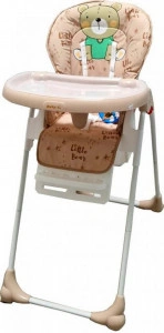 Scaun-de-masa-pentru-copii-si-bebe-Baby-Care-CC-reglabil-in-3-trepte-Pliabil-Centura-de-siguranta-Sezut-comfortabil-Masuta-detasabila-Pozitie-somn-Cosulet-de-depozitare-Model-Ursulet-Crem_5