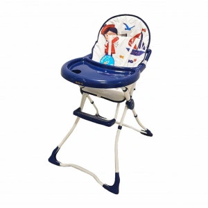 Scaun-de-masa-pentru-copii-si-bebe-Baby-Care-CH-Pliabil-Centura-de-siguranta-Sezut-comfortabil-Masuta-detasabila-Model-Micul-Matelot-Alb-cu-Albastru_1
