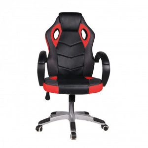 Scaun gaming si birou NOVOKIDS™ Gamer PRO, Rotatie 360 grade, Design ergonomic, Inaltime reglabila 117-127 cm, Latime 60 cm, Max 120 kg, Rosu cu Negru
