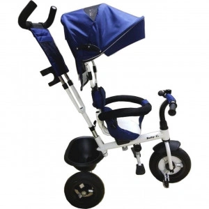 Tricicleta-cu-copertina-Baby-Care-My-first-Trike-pedale-si-maner-pentru-parinti-scaun-reversibil-cu-invartire-360-grade-cadru-metalic-Albastru_1