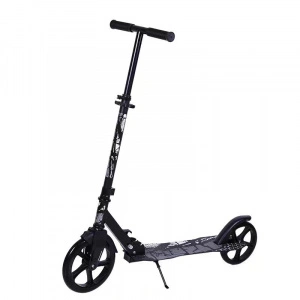 Trotineta copii si adolescenti NOVOKIDS™ Funky Camo PRO, Maxim 100 kg, Functie Super Brake, Diametru roata fata 230 mm, Negru Camuflaj