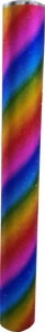 Tun confetii NOVOKIDS™ Party Tube, Lungime 80 cm, Cu aer comprimat, Model Curcubeu, Multicolor