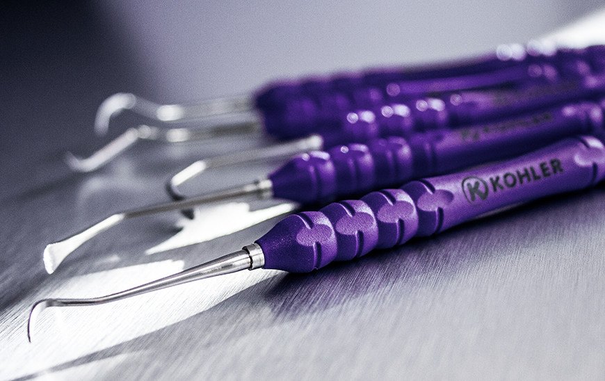 Instrumente KOHLER Dental cu mâner TRINOVO din PEEK