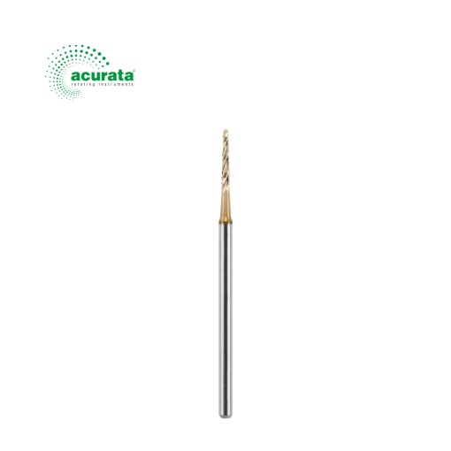Freză de os tip Lindemann, pentru piesa dreaptă, acoperită cu zirconiu, diametru 2.1 mm - Acurata