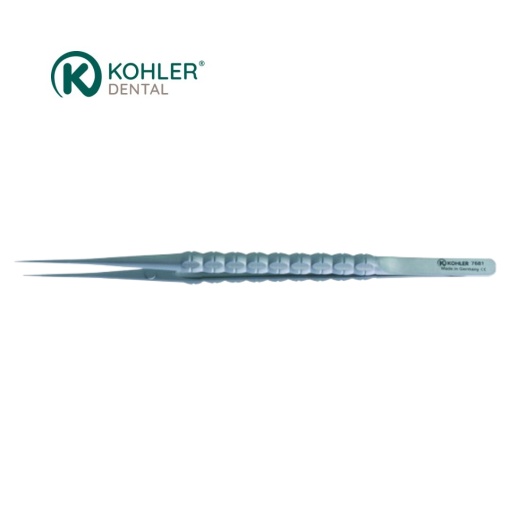 7681 – Micro-pensă anatomică dreaptă, 0,5 mm, lungime 17,5 cm – KOHLER Dental
