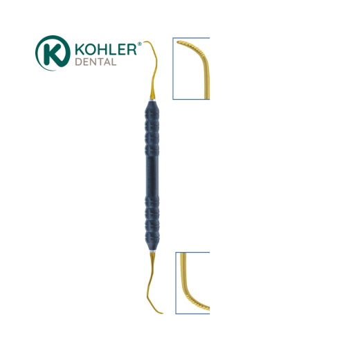 3312 – Instrument Impla-Safe pentru îndepărtarea cimentului – cu vârf din titan și margini micro-serate - KOHLER DENTAL