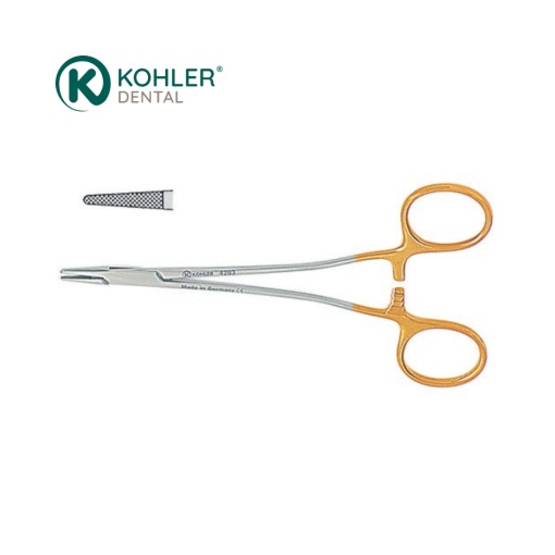 4283 – Micro Port-ac SCHWEDEN-MODELL, 15 cm, cu carbură de tungsten, pentru suturi 5/0 – 7/0 – KOHLER Dental