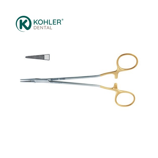 4583 – Micro Port-ac MICROVASCULAR, 14 cm, cu carbură de tungsten, pentru suturi 5/0 – 7/0 – KOHLER Dental