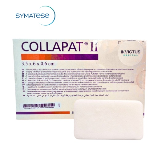 Collapat 2 - Biomaterial Avansat pentru Regenerare Osoasă în Chirurgia Dentară (3.5 x 6 x 0.6 cm)