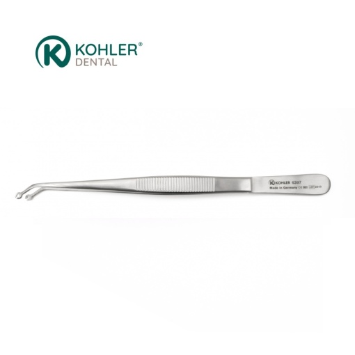 6397 – Pensă chirurgicală pentru sutură, angulată, Ø 1,6 mm, 16 cm – KOHLER Dental
