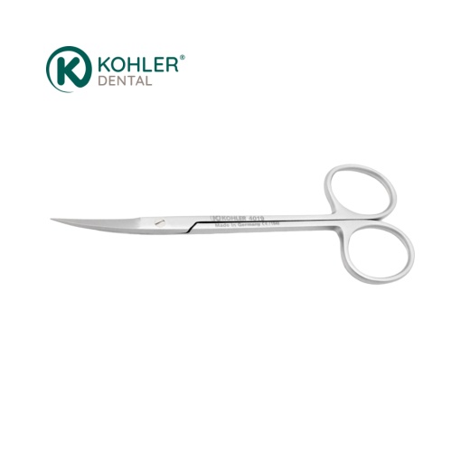 4019 - Foarfece chirurgicala angulata pentru tesut si mucoasa IRIS, 18 mm - 11,5 cm - KOHLER Dental