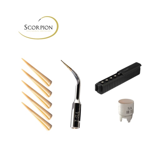 Kit Scorpion Clip & Insert-i pentru SATELEC, NSK Varios, DTE - SCORPION Dental Instruments