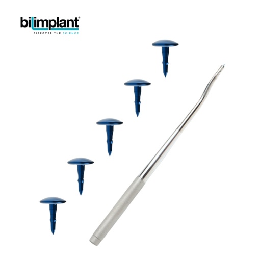 PACHET DE TESTARE - Pini pentru fixarea membranelor (5 buc) + Instrument de inserare a pinilor