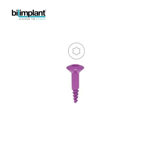 Șuruburi de tenting din titan Ø 1,5 x 7 mm cu prindere TORX – BilImplant