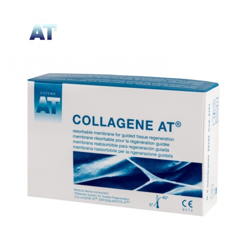 Collagene AT – Membrane din colagen, 6 bucăți, resorbție medie, 22×22 mm