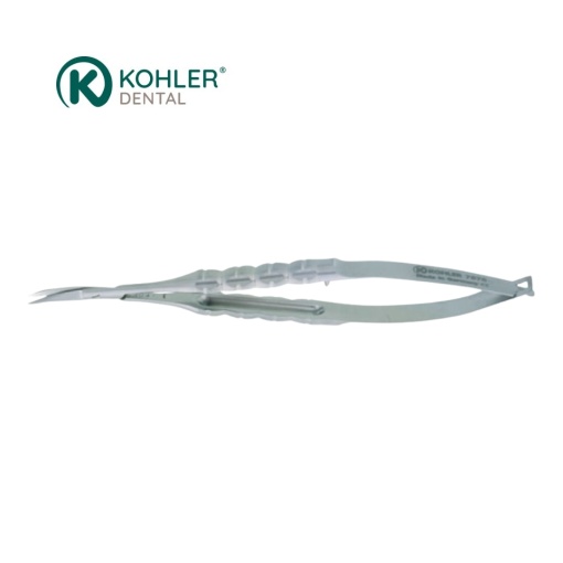 Micro-foarfecă CASTROVIEJO, 12 cm, mâner TRINOVO – dreaptă / angulată – KOHLER Dental