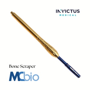 Bone Scraper Drept MC Bio Surgery cu Mâner SP + Lame M (Ø6mm) / XL (Ø8mm) – Recoltare Os Autolog